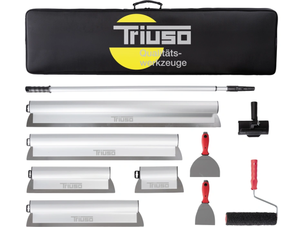 10-teiliges Flächenspachtelset von Triuso – Für Wand und Fassadenflächen